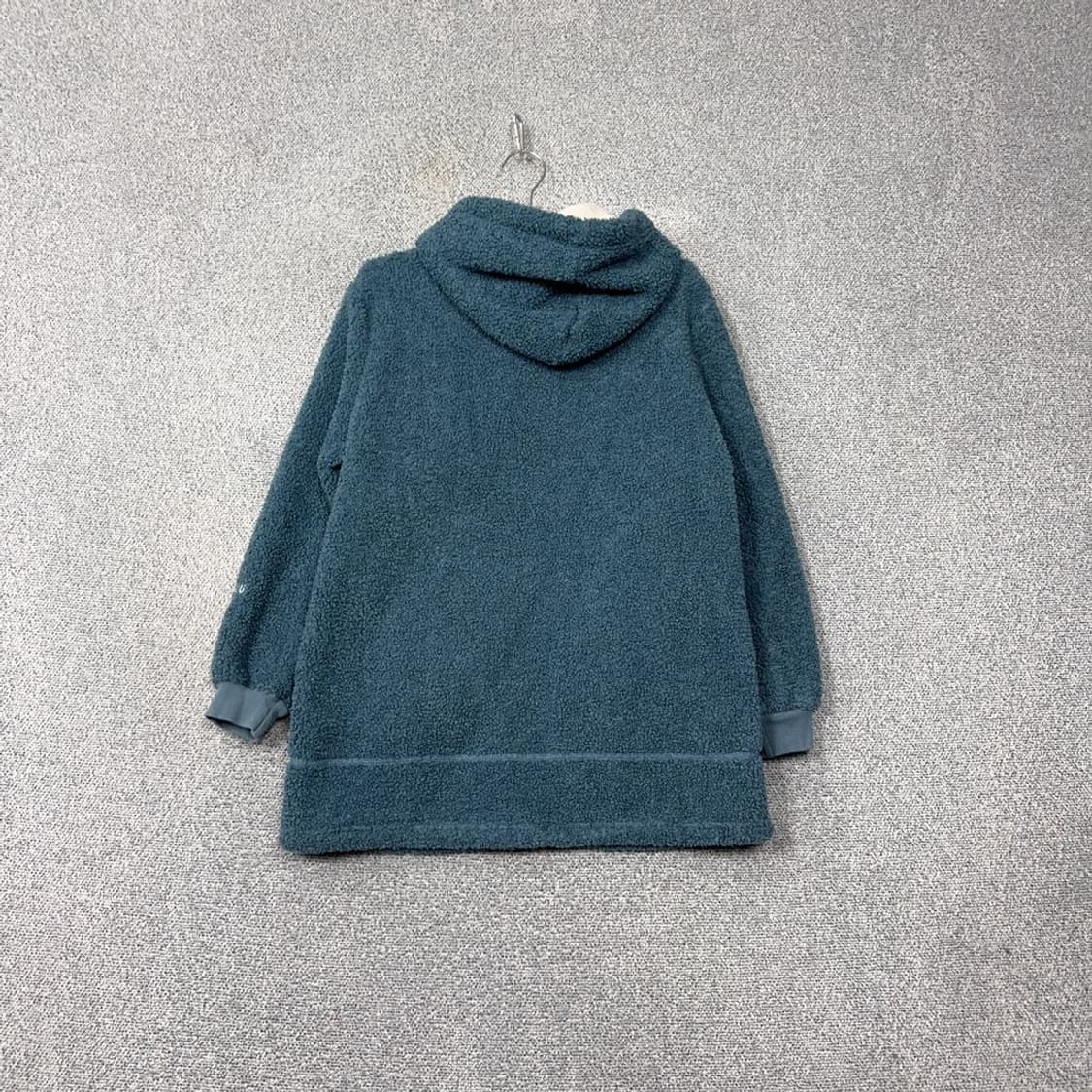 빈티지 여성 블루 플리스 후드 집업 L 상품이미지2
