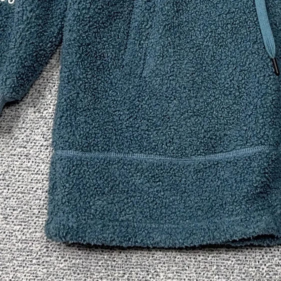 빈티지 여성 블루 플리스 후드 집업 L 상품이미지3