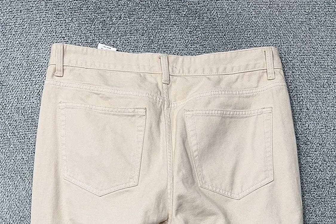 무신사스탠다드 크림 와이드 데님팬츠 34 상품이미지7