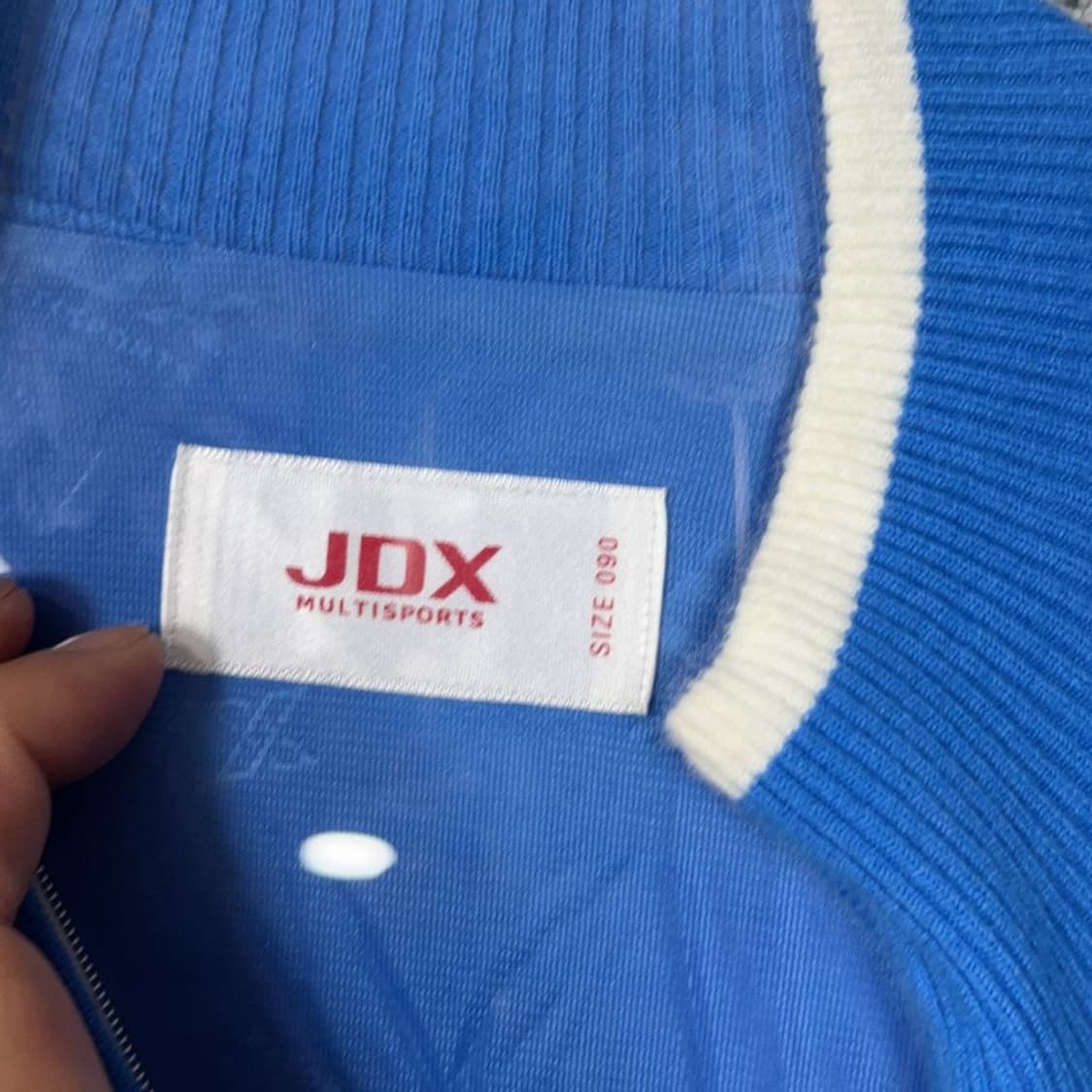 JDX 블루 로고 골프 니트 집업 090 상품이미지5