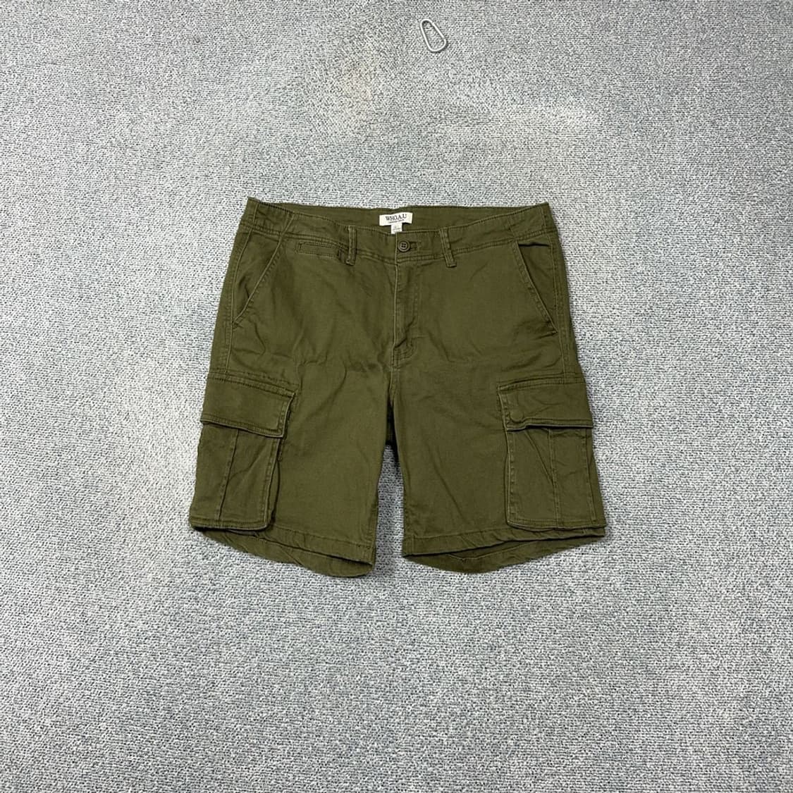 후아유 빈티지 카고 카키 반바지 L 상품이미지1