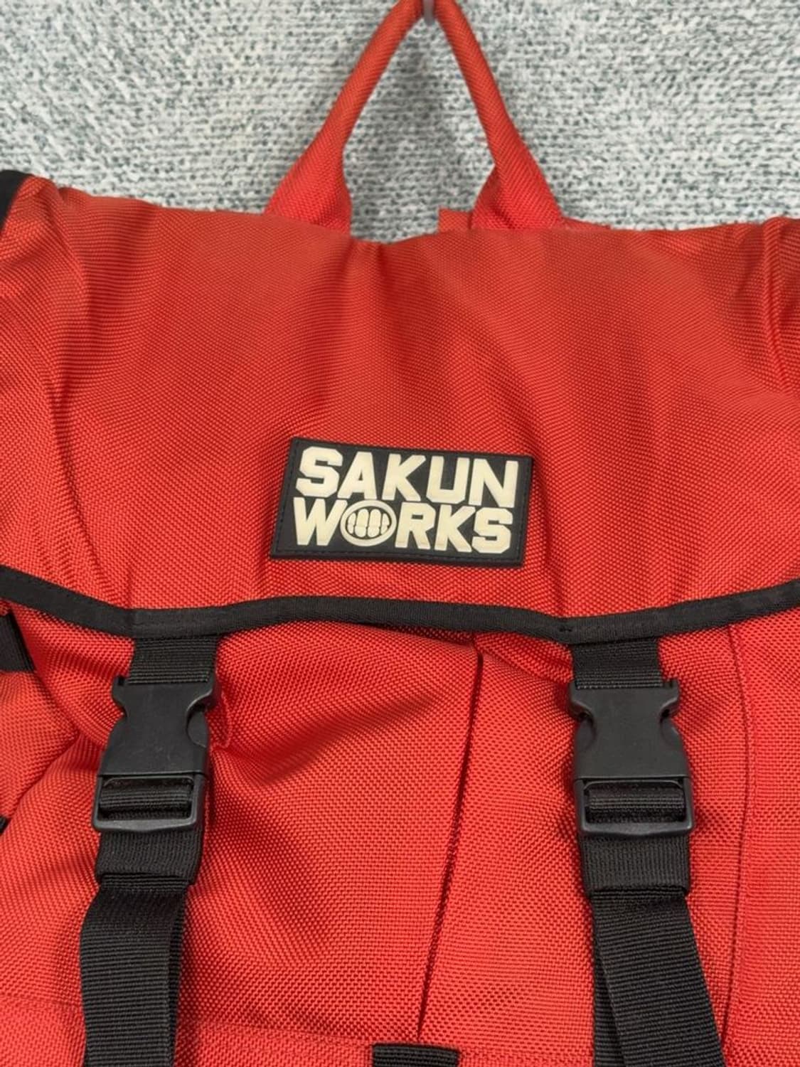 사쿤 빈티지 레드 백팩 상품이미지4