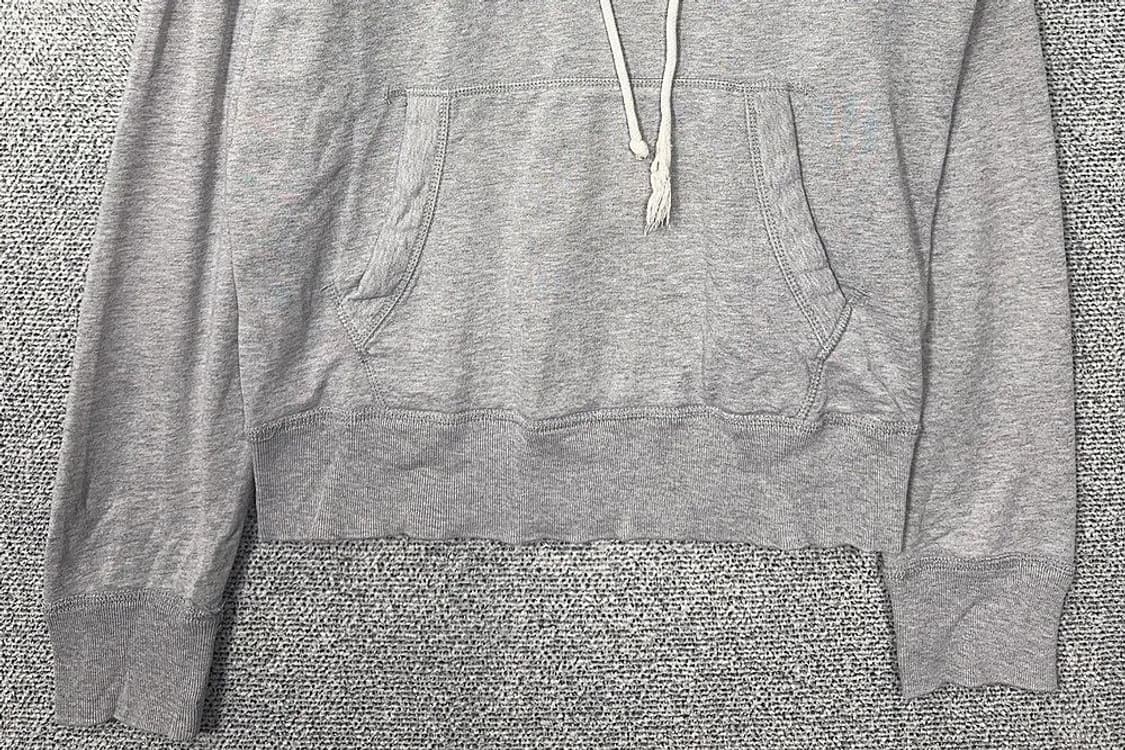 후아유 빈티지 자수 로고 라이트 그레이 후드티 Large 상품이미지4