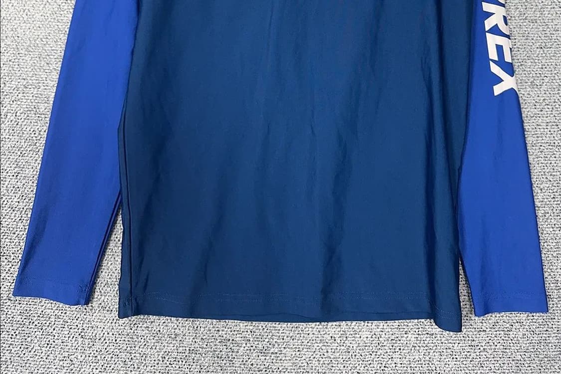 아디다스 블루 운동 기능성 긴팔티 100 상품이미지4