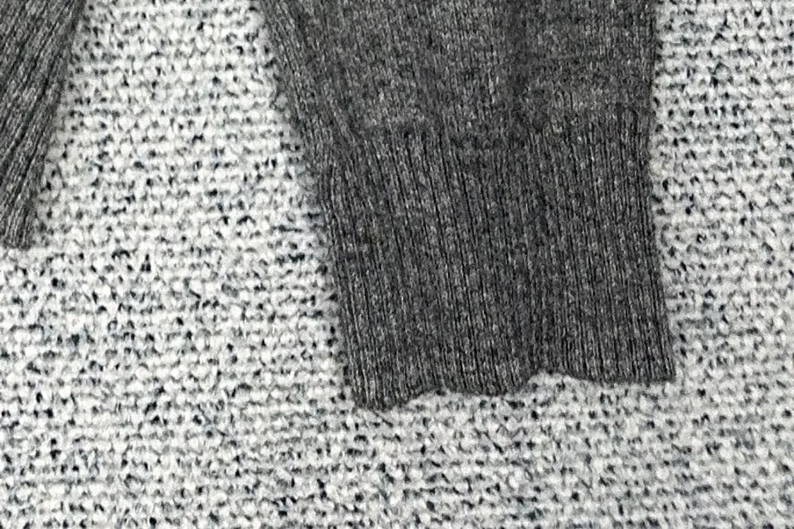 티니위니 그레이 브이넥 울 니트 UXS 상품이미지6