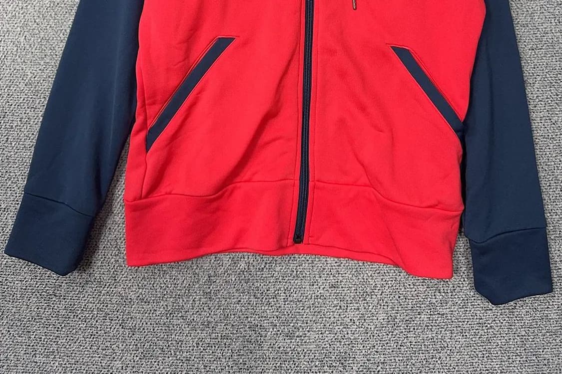 아디다스 레드 기능성 후드 집업 L 상품이미지4