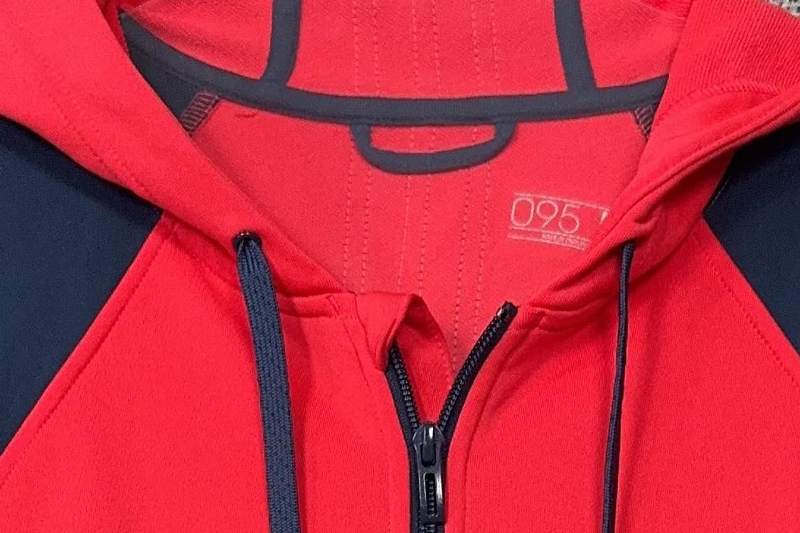 아디다스 레드 기능성 후드 집업 L 상품이미지5