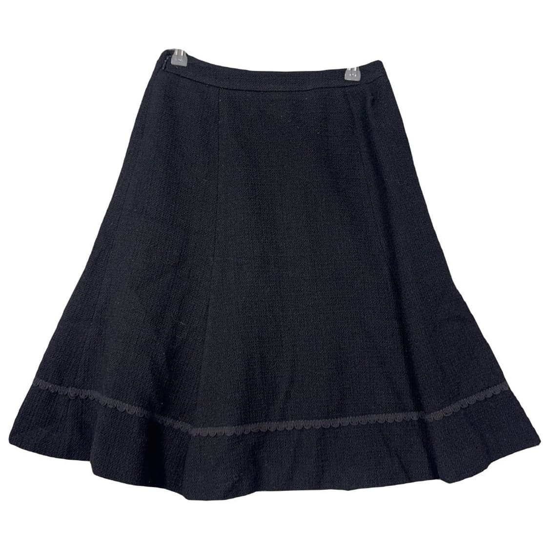 사틴 블랙 클래식 울 스커트 67-93 상품이미지2