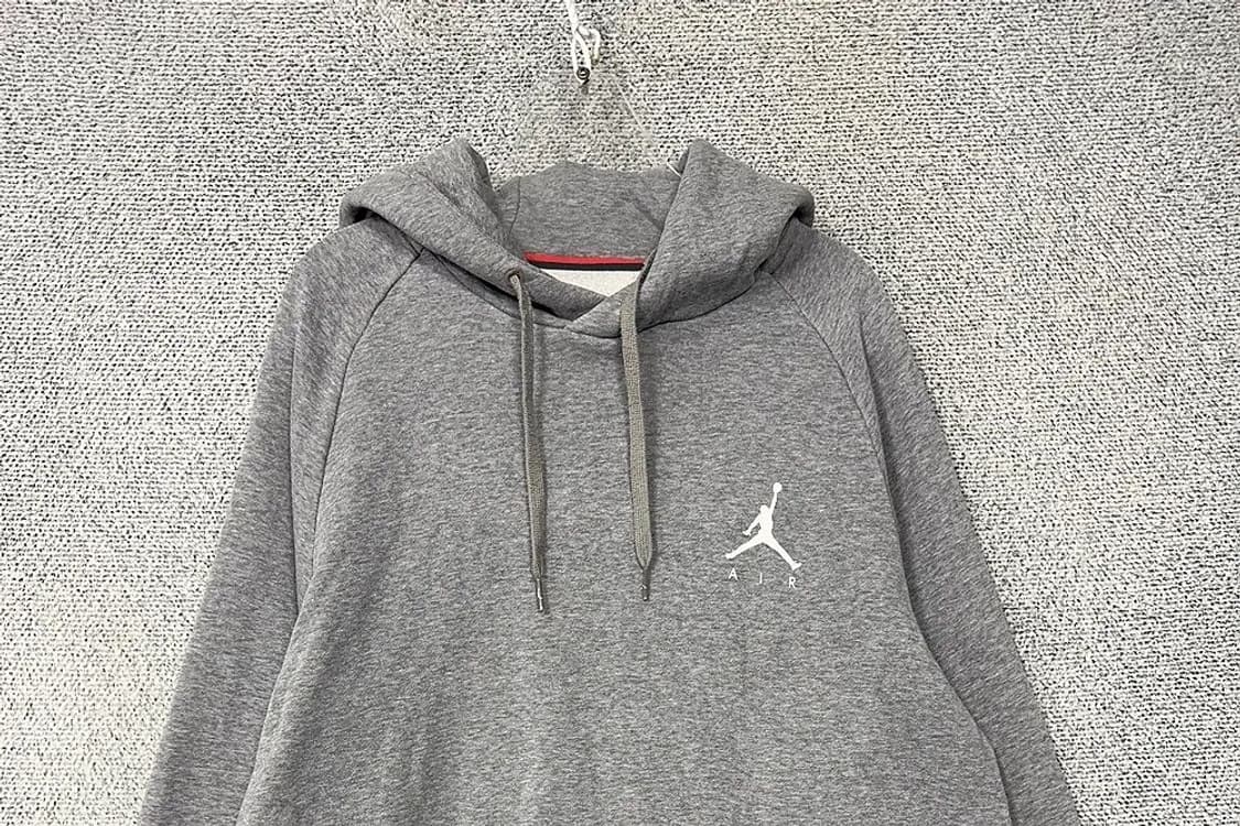 조던 라이트 그레이 로고 후드티 L 상품이미지3