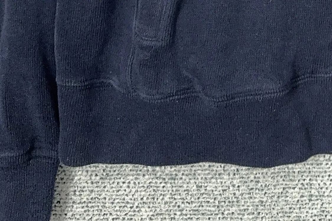 해지스 네이비 버튼 코튼 맨투맨 100 상품이미지6