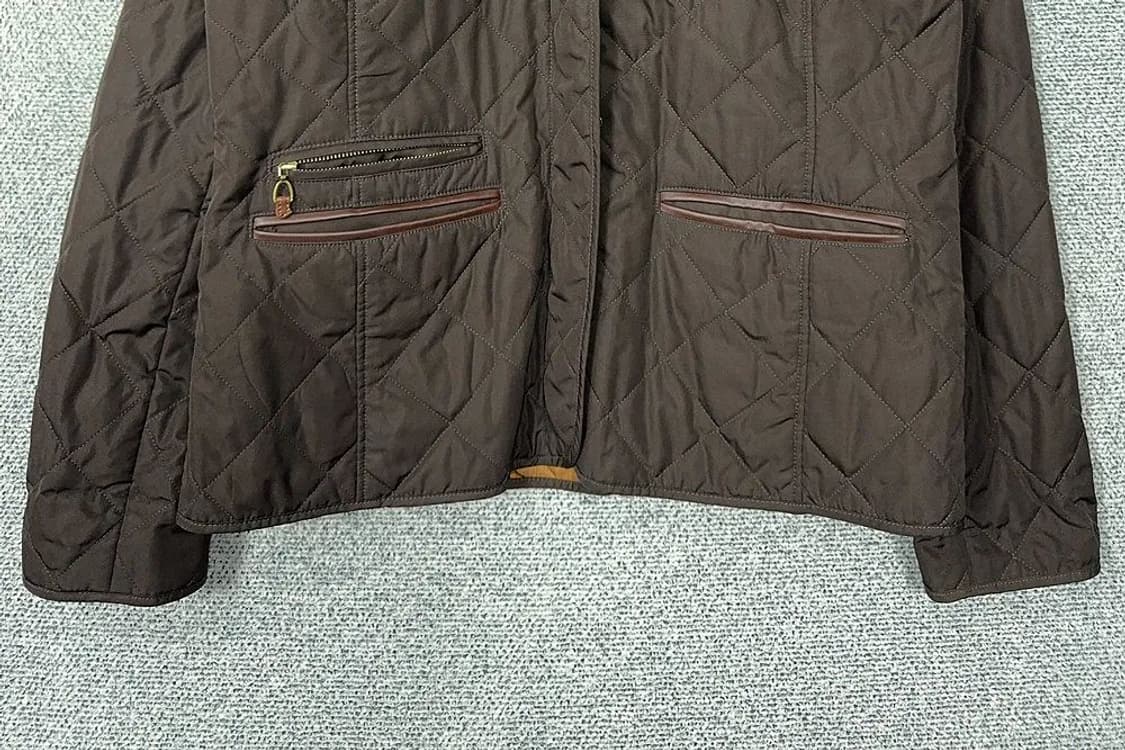 로렌 랄프로렌 여성 클래식 브라운 퀄팅 자켓 L 상품이미지4