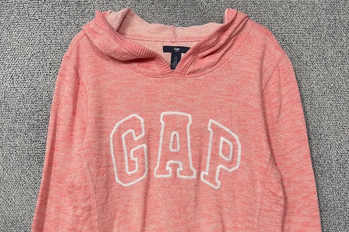 갭 프린팅 라이트 핑크 후드티 S 상품이미지3