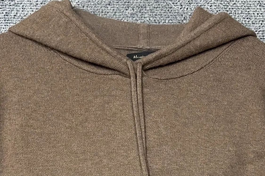 마시모두띠 브라운 니트 후드티 M 상품이미지5