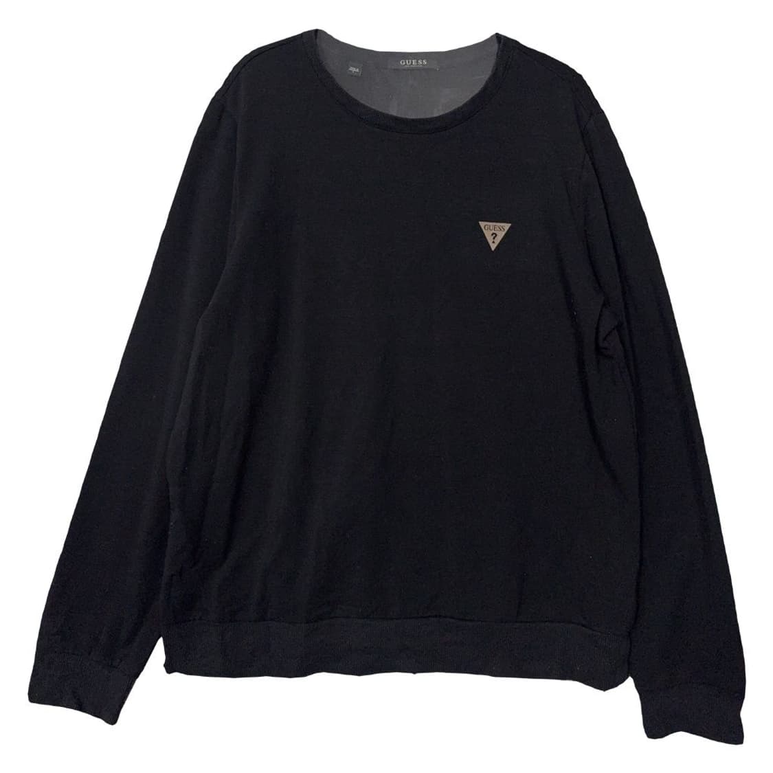 게스 블랙 로고 캐주얼 맨투맨 L 상품이미지1