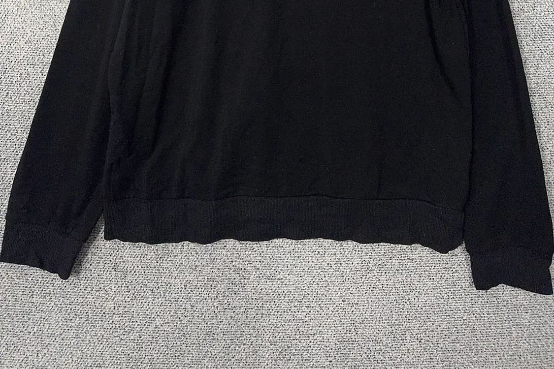 게스 블랙 로고 캐주얼 맨투맨 L 상품이미지4