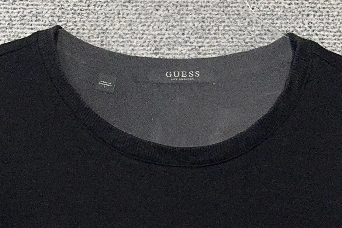 게스 블랙 로고 캐주얼 맨투맨 L 상품이미지5