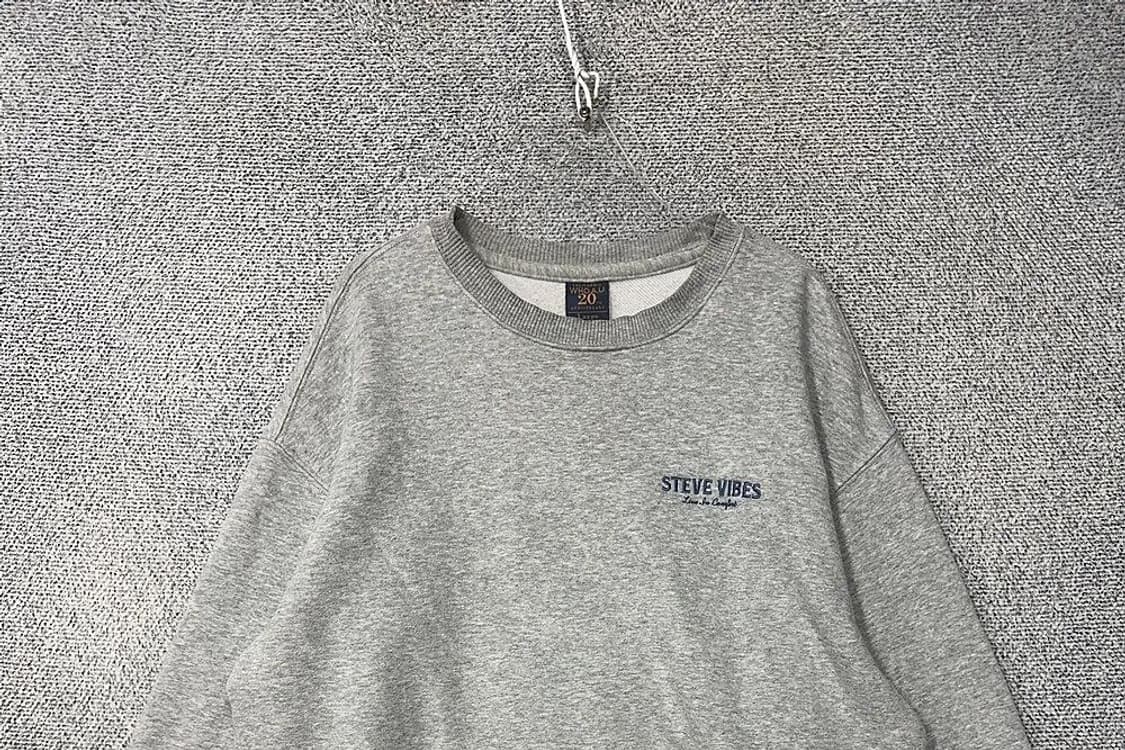 후아유 라이트 그레이 맨투맨 Large 상품이미지3