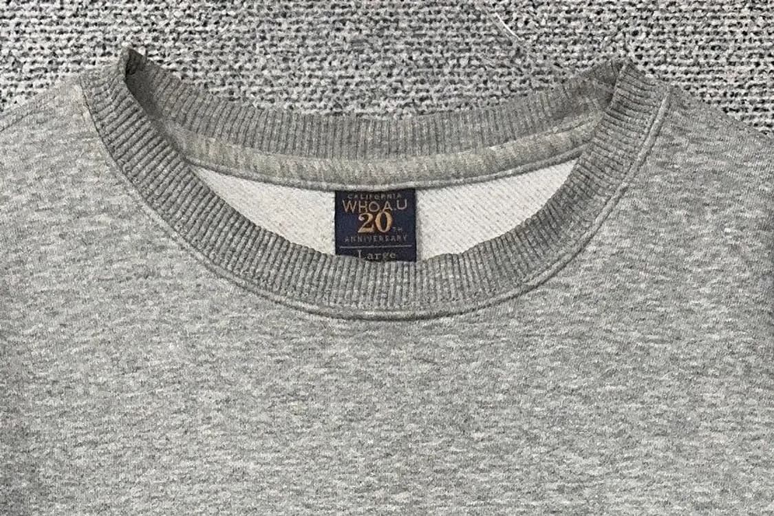 후아유 라이트 그레이 맨투맨 Large 상품이미지5