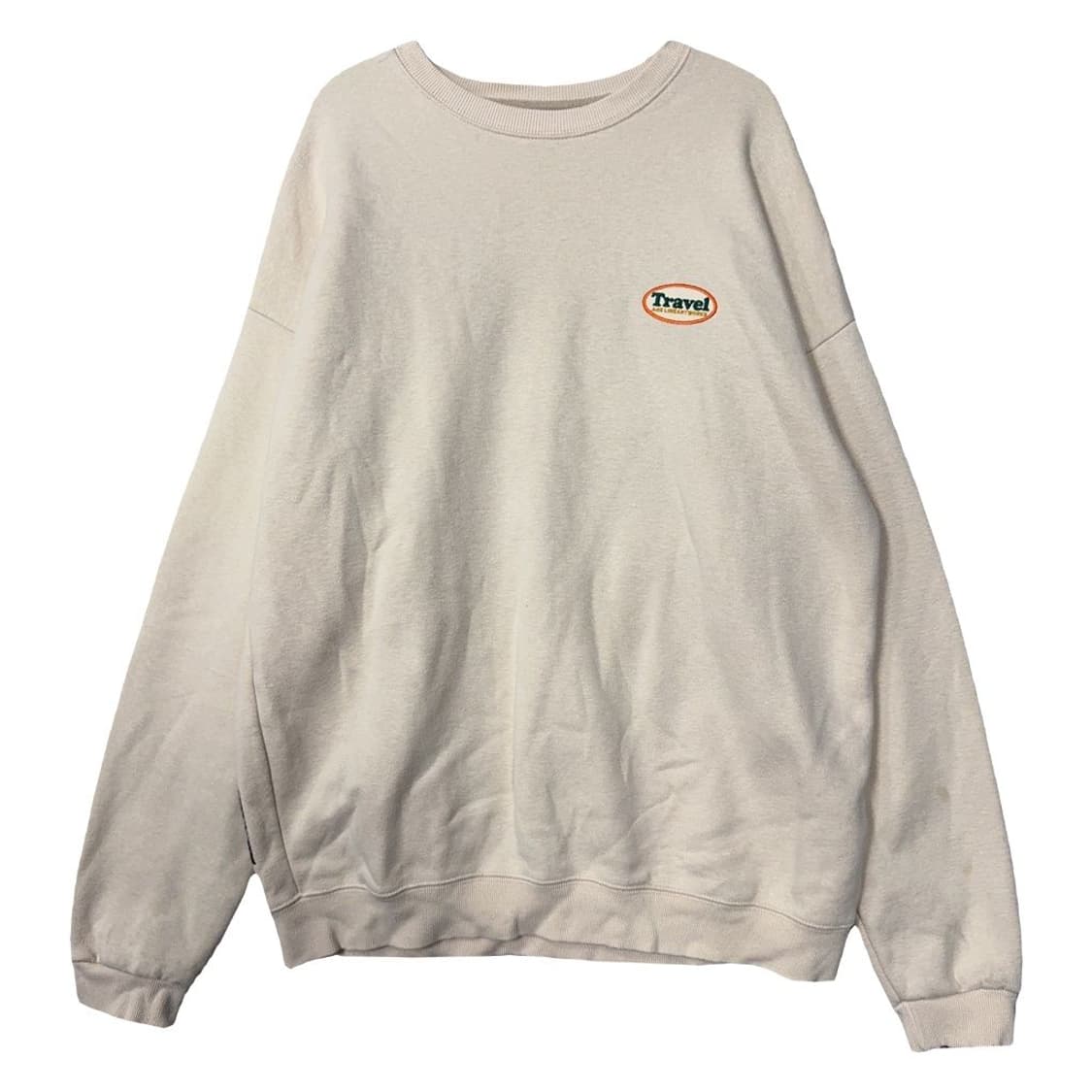 플루크 크림 백프린팅 맨투맨 L 상품이미지2