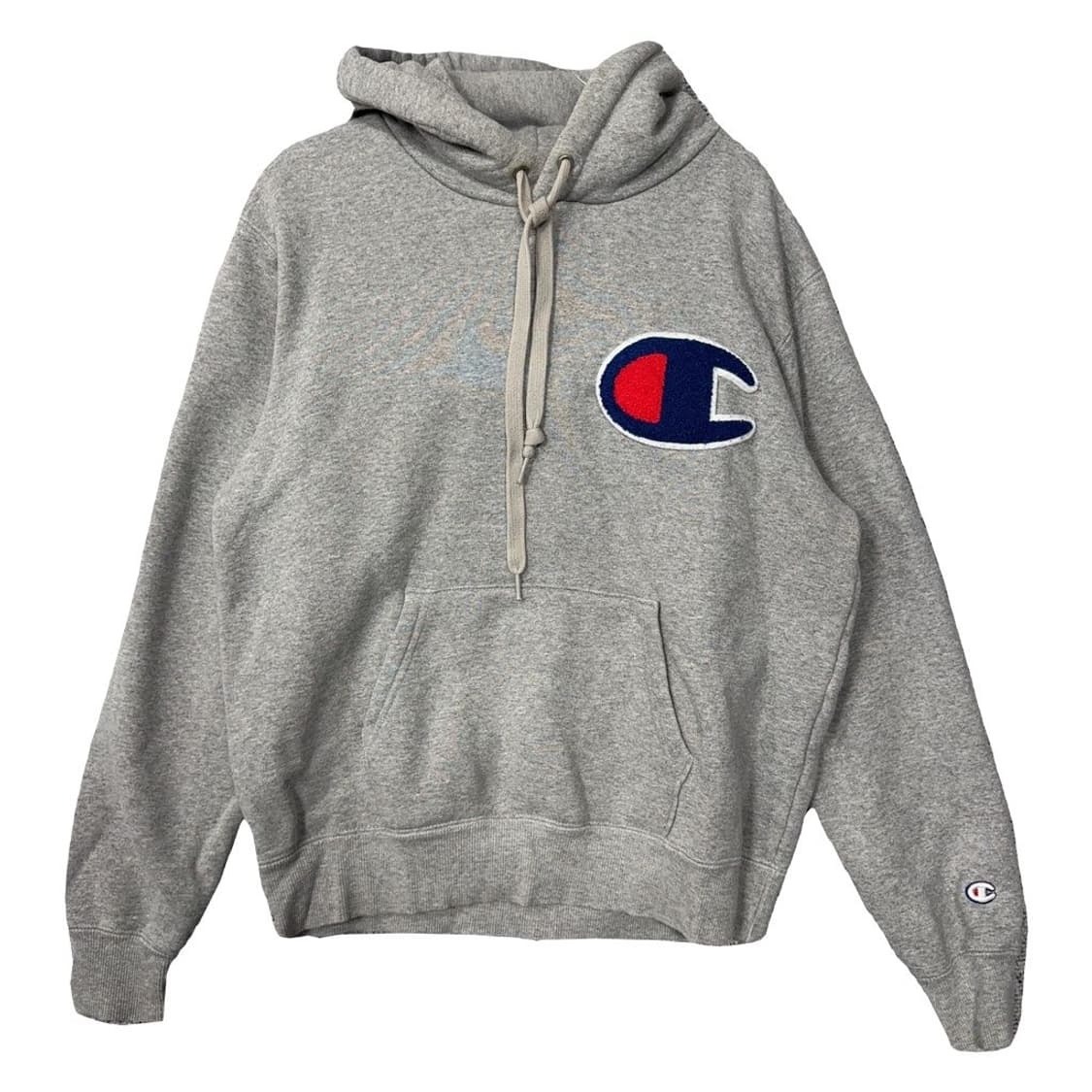 챔피온 라이트 그레이 빅로고 후드티 MEDIUM 상품이미지1