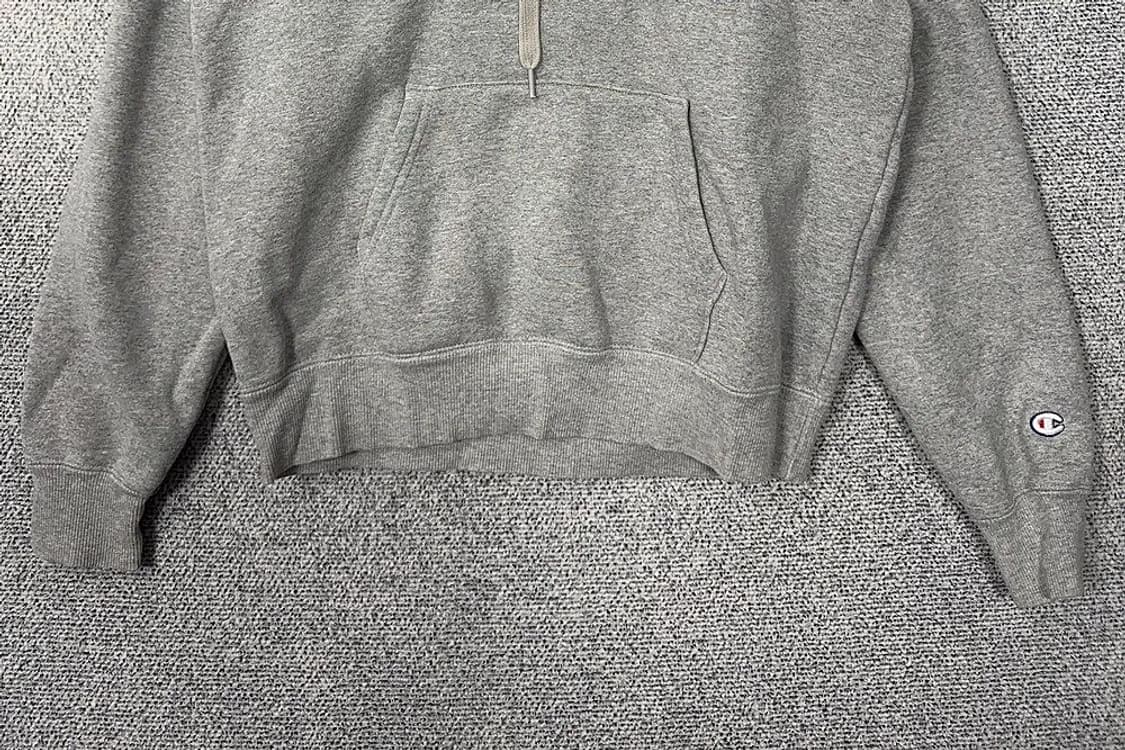 챔피온 라이트 그레이 빅로고 후드티 MEDIUM 상품이미지4