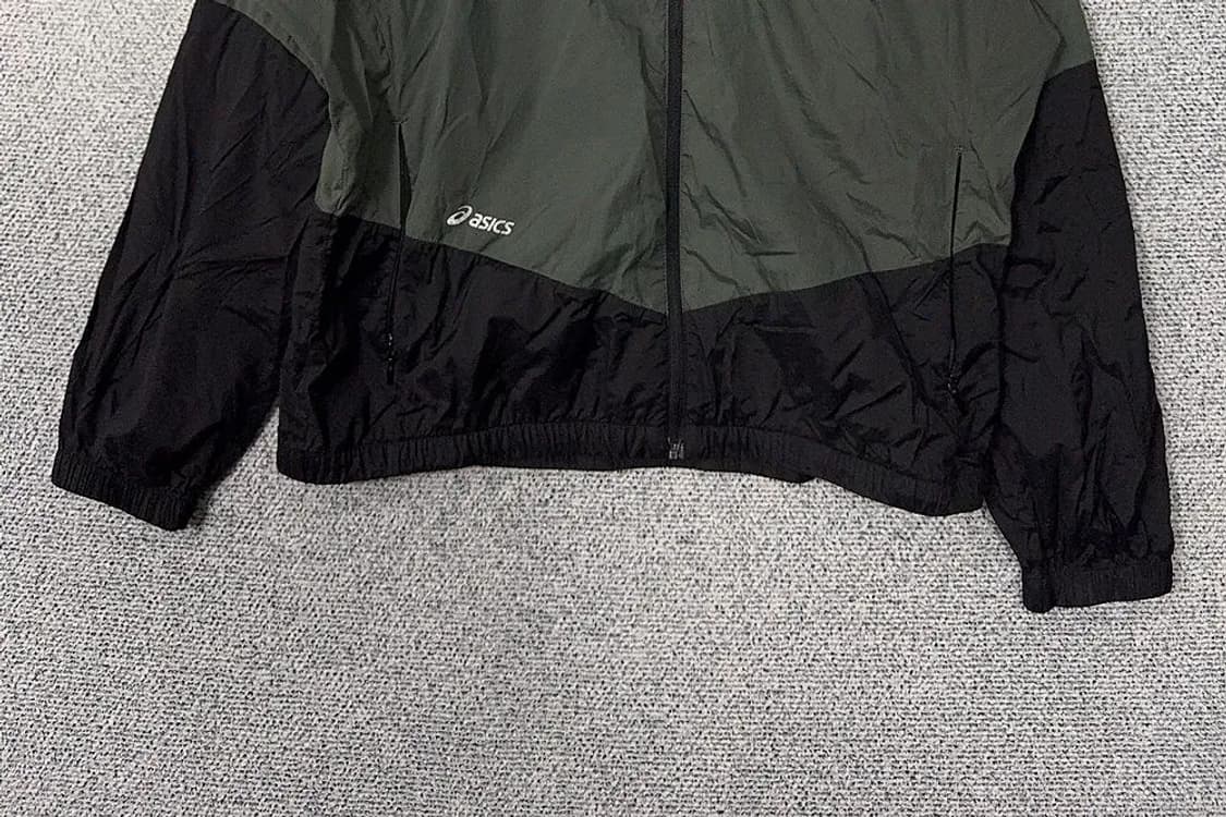 아식스 기능성 카키 후드 바람막이 100 상품이미지4