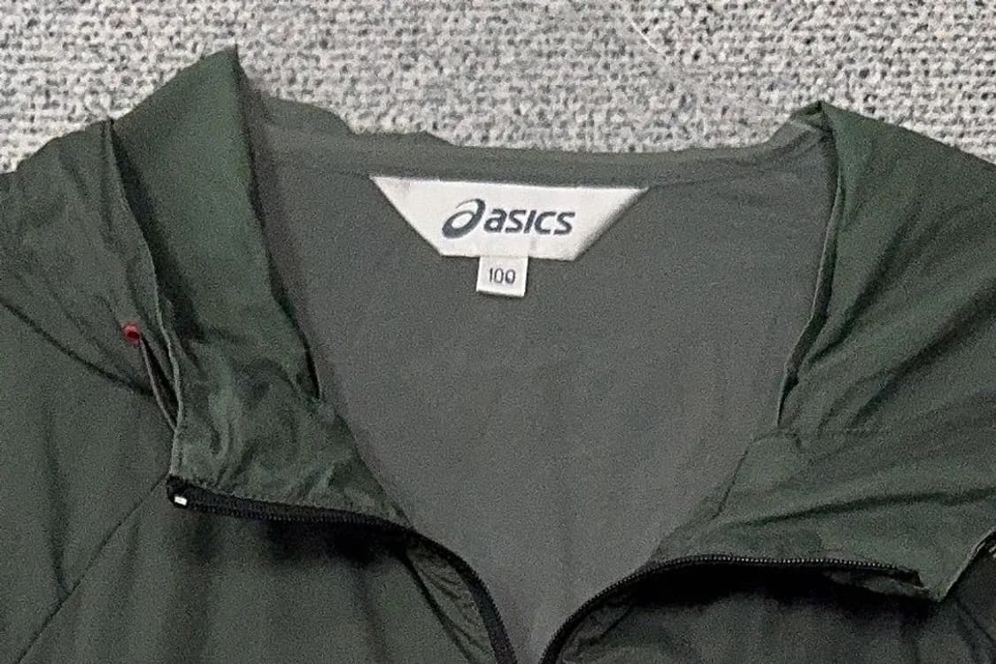 아식스 기능성 카키 후드 바람막이 100 상품이미지5