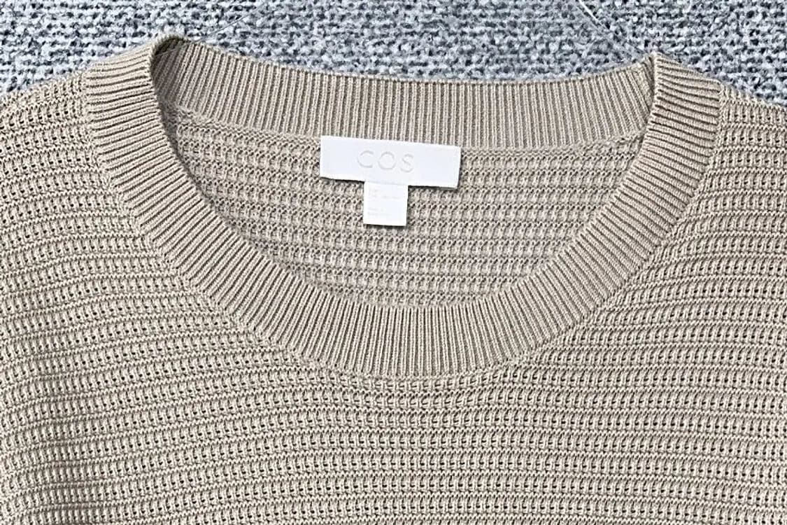 코스 베이지 남성 오버핏 코튼 니트 L 상품이미지5