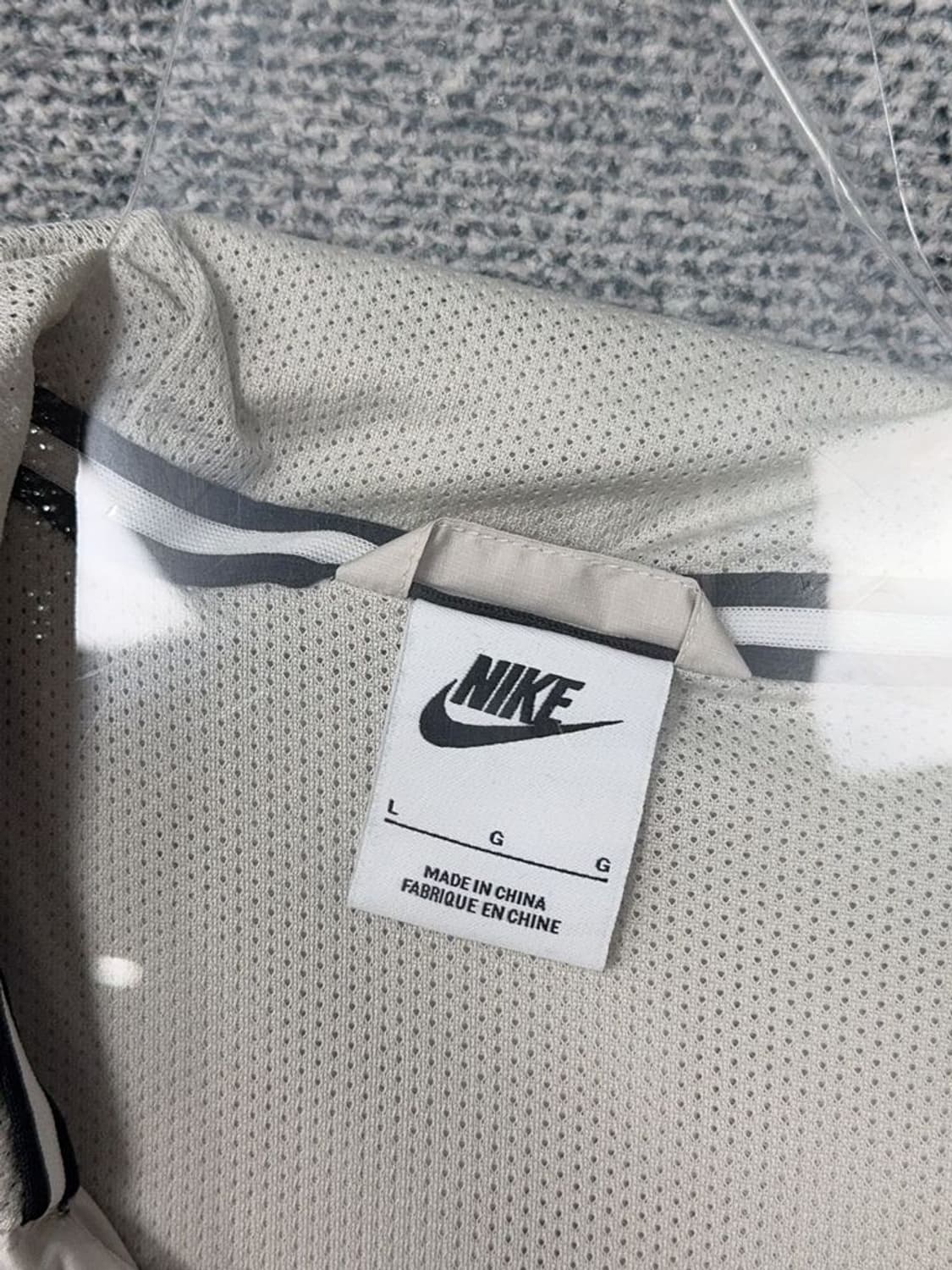 나이키 베이지 카키 투톤 기능성 후드 바람막이 L 상품이미지7