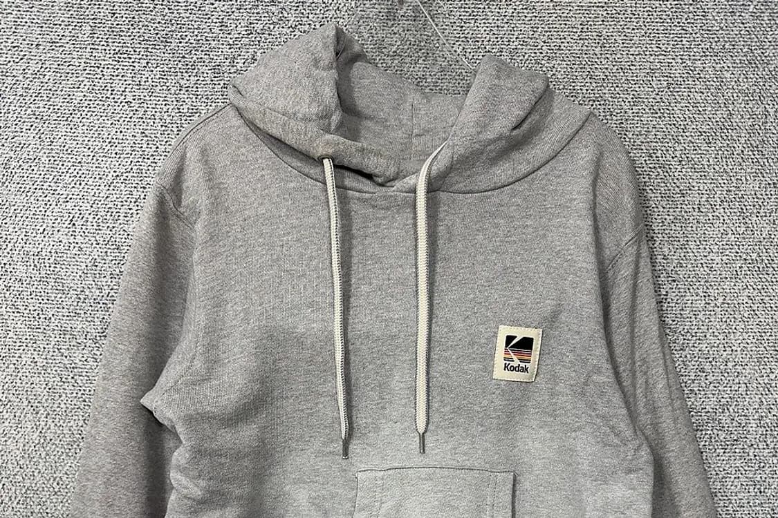 코닥 라이트 그레이 로고 캐주얼 후드티 S 상품이미지3