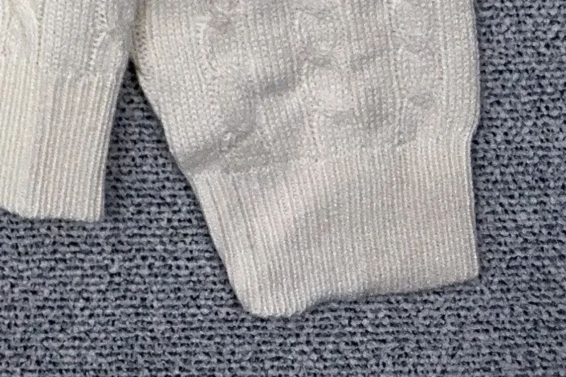 [새상품]남성 캐주얼 크림 하프집업 니트 L 상품이미지6