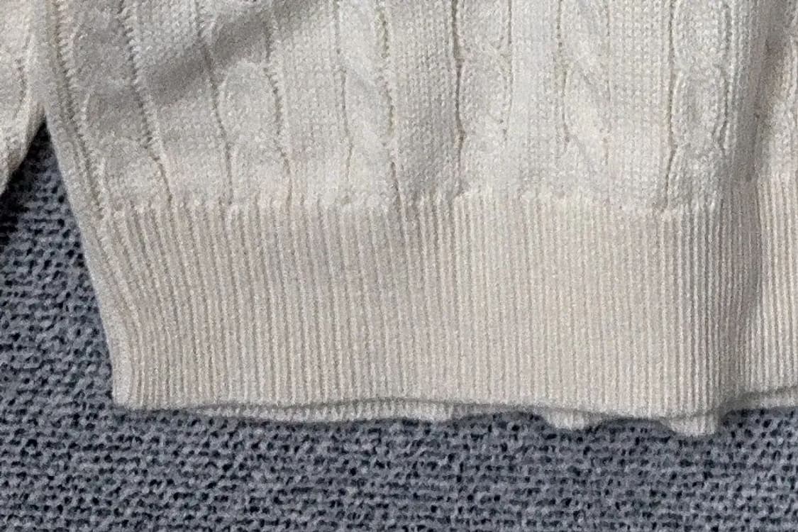 [새상품]남성 캐주얼 크림 하프집업 니트 L 상품이미지7