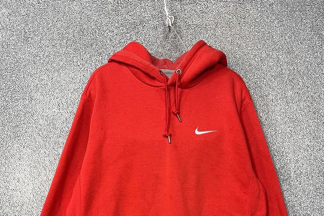 나이키 레드 로고 후드티 L 상품이미지3