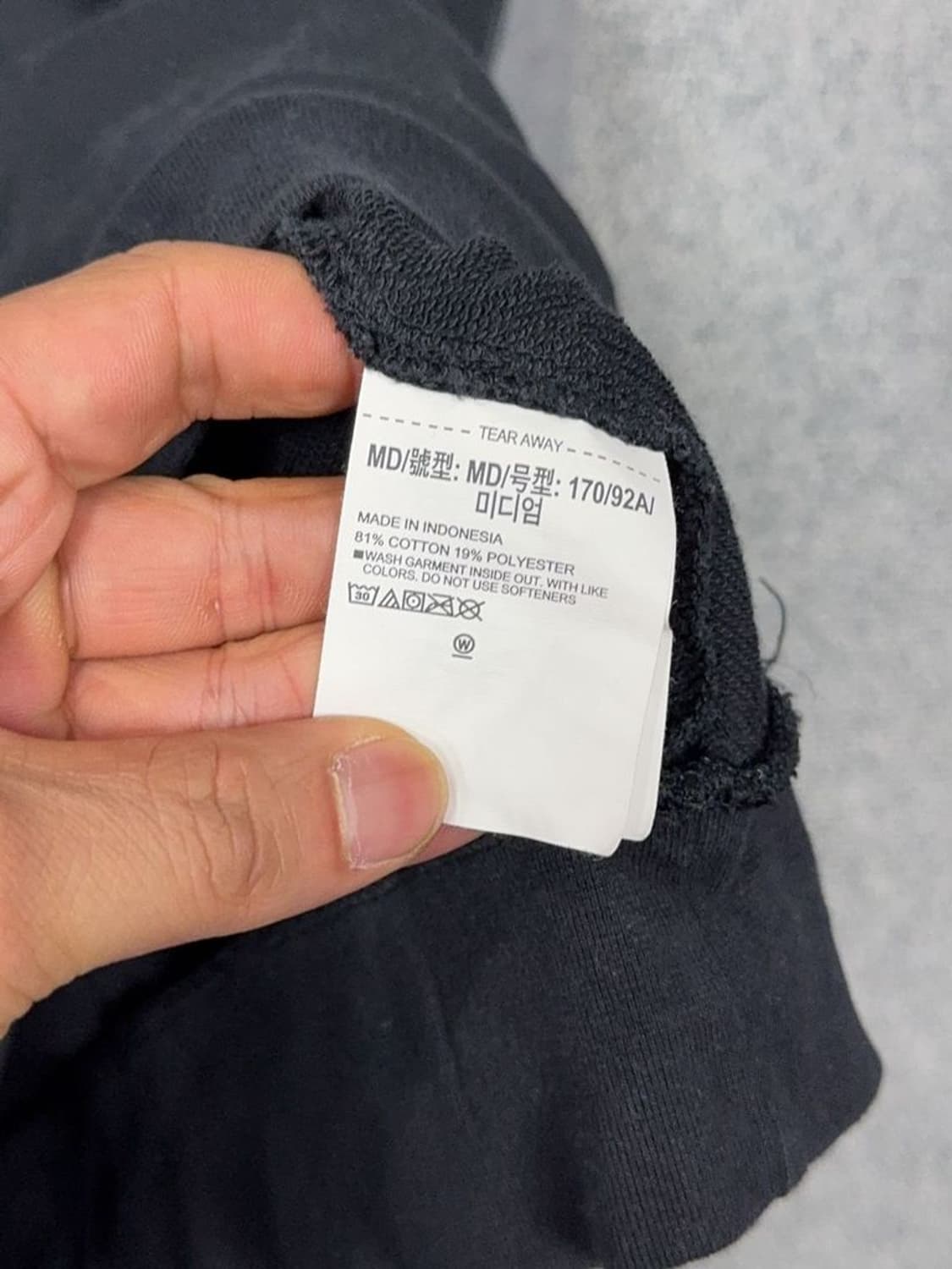 언더아머 프린팅 블랙 맨투맨 MD/M/M 상품이미지9