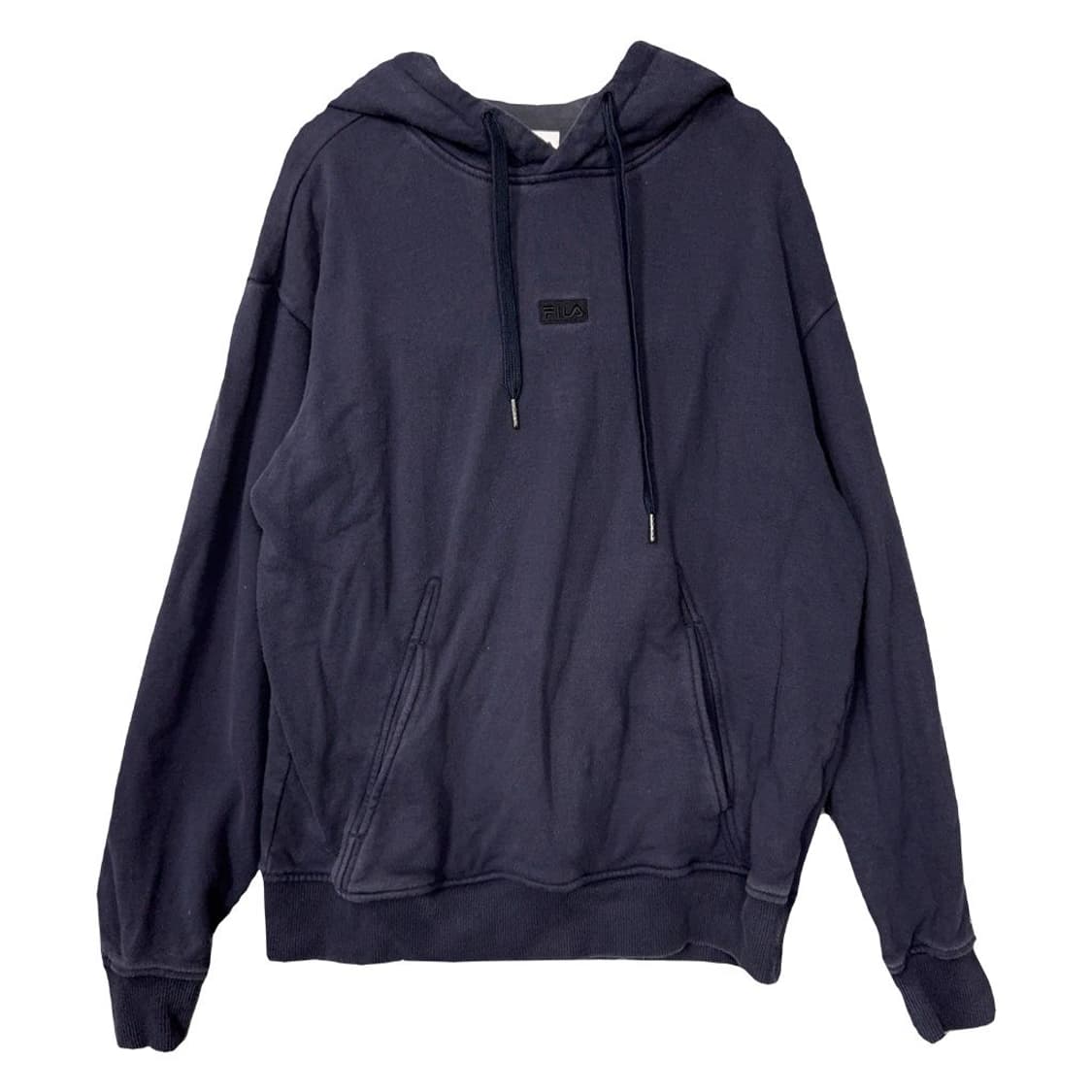 휠라 네이비 센터 로고 후드티 90(S) 상품이미지1