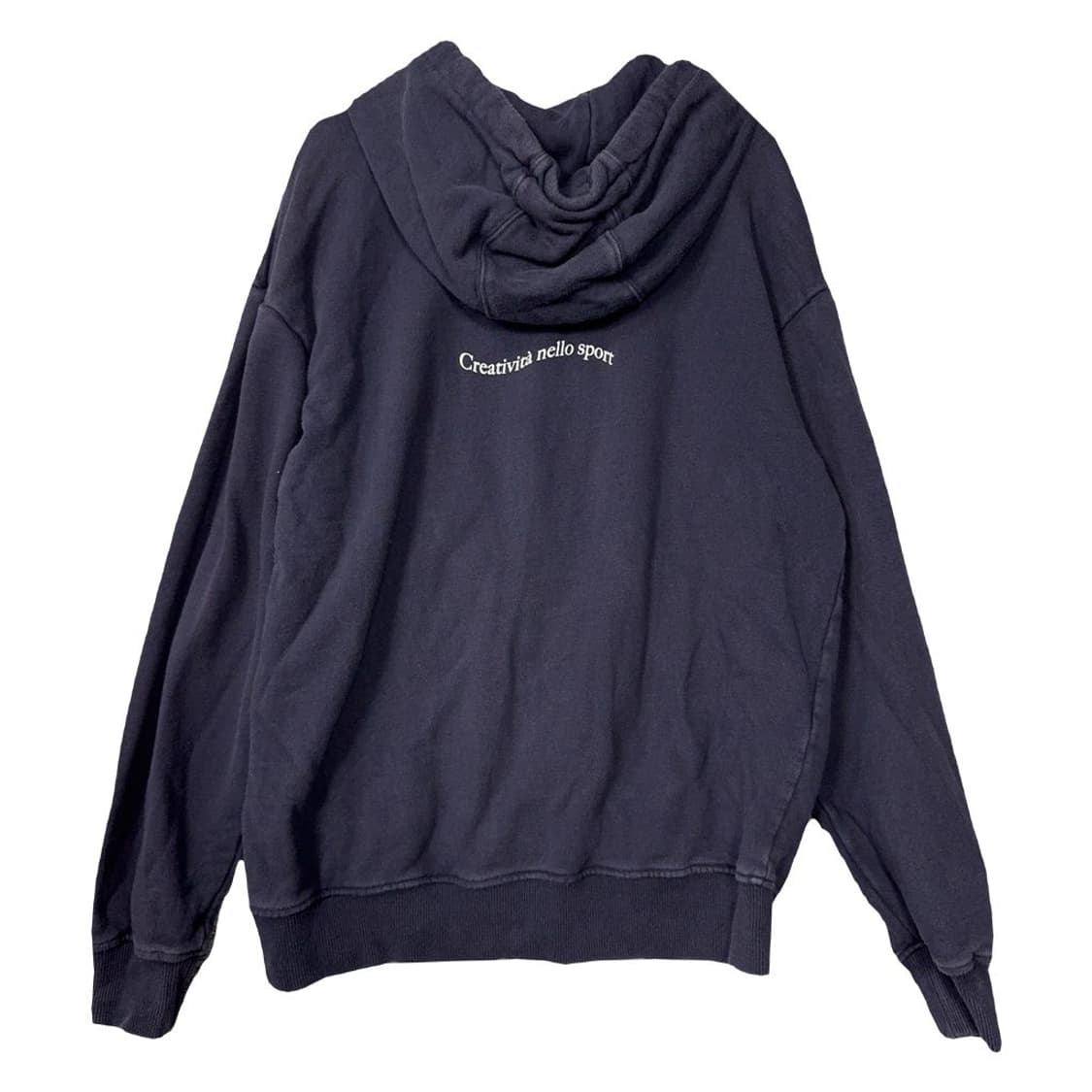 휠라 네이비 센터 로고 후드티 90(S) 상품이미지2
