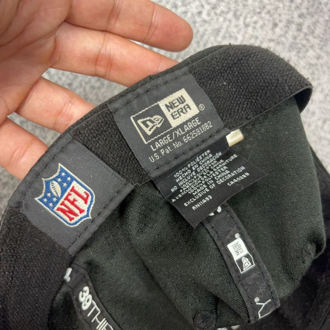 NFL 블랙 볼캡 LARGE/XLARGE 상품이미지5