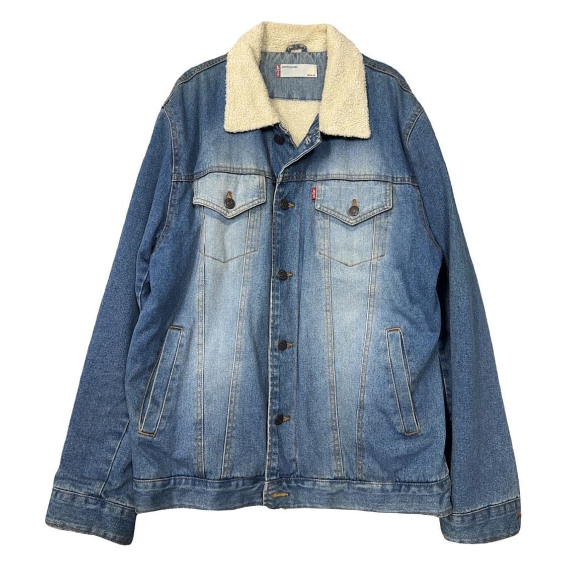 리바이스 블루 워싱 빈티지 양털 무스탕 데님 자켓 MEN-XL-105 상품이미지1