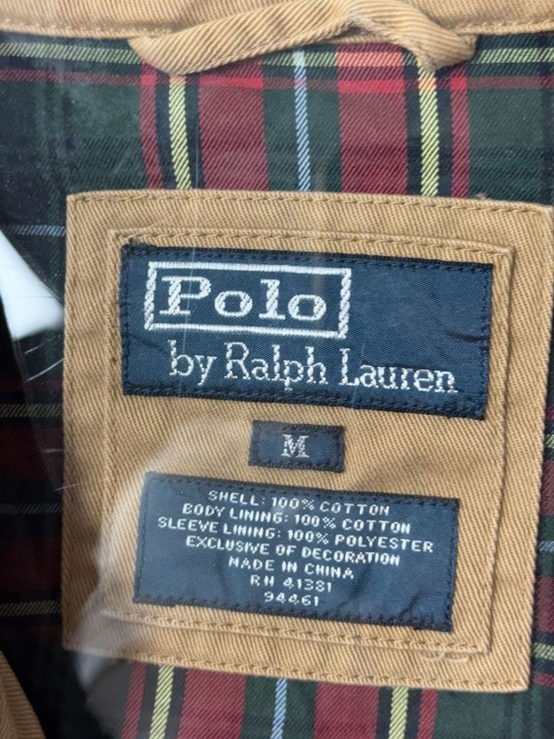 폴로 랄프로렌 로고 베이지 블루종 해링턴 자켓 M 상품이미지8