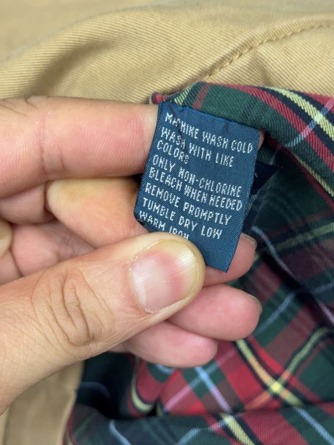 폴로 랄프로렌 로고 베이지 블루종 해링턴 자켓 M 상품이미지9