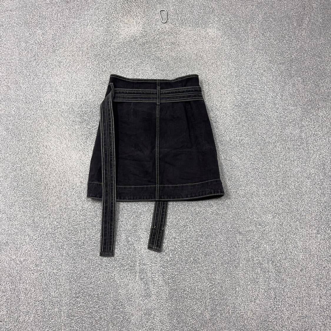 FSY 스티치 블랙 미니스커트 상품이미지2