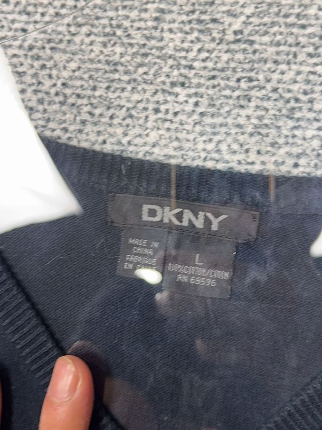 DKNY 네이비 남성 빈티지 오버핏 니트 L 상품이미지7