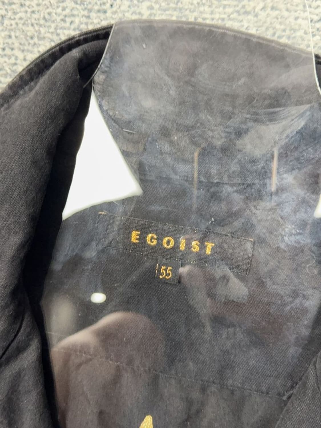 에고이스트 빈티지 프린팅 블랙 자켓 55 상품이미지10