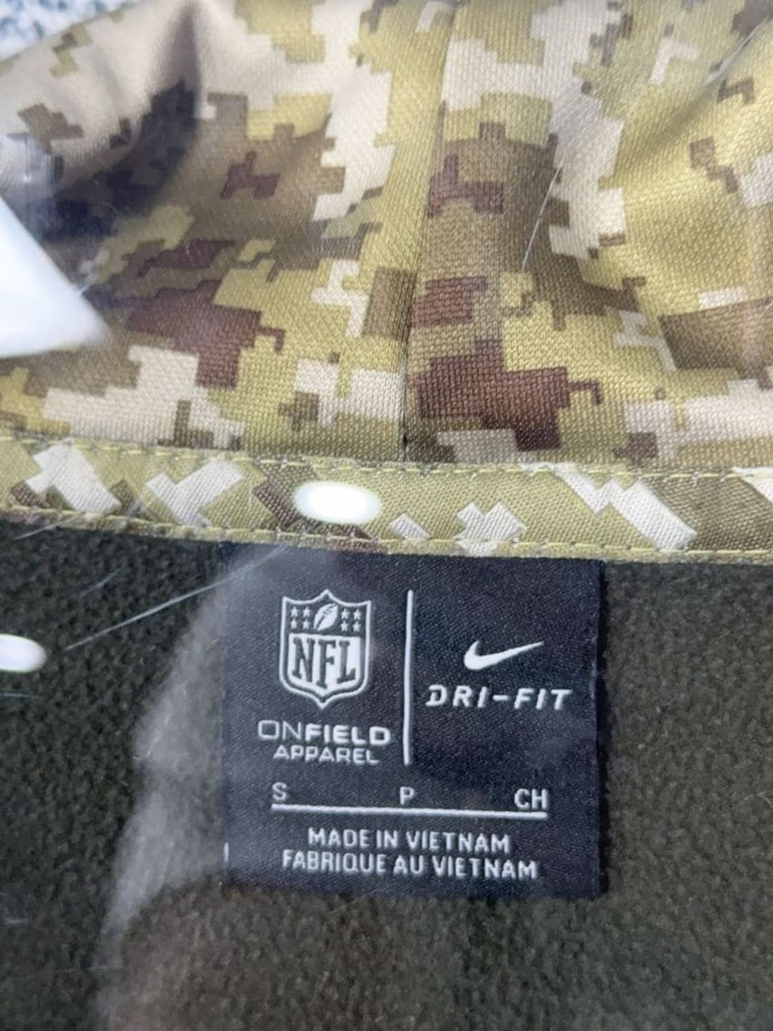 나이키 NFL 성조기 패치 빈티지 카키 오버핏 후드티 S 상품이미지7