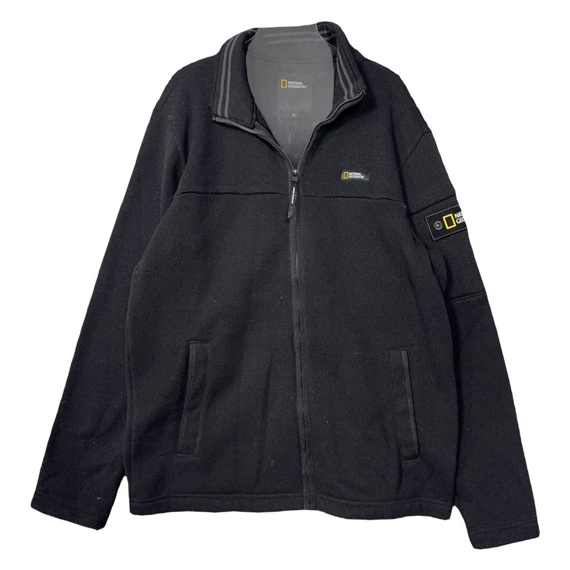 내셔널지오그래픽 블랙 로고 플리스 완장 후리스 105(XL) 상품이미지1