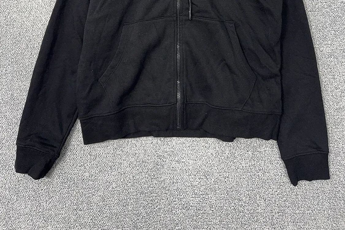 지프 프린팅 블랙 로고 후드 집업 XL 상품이미지4