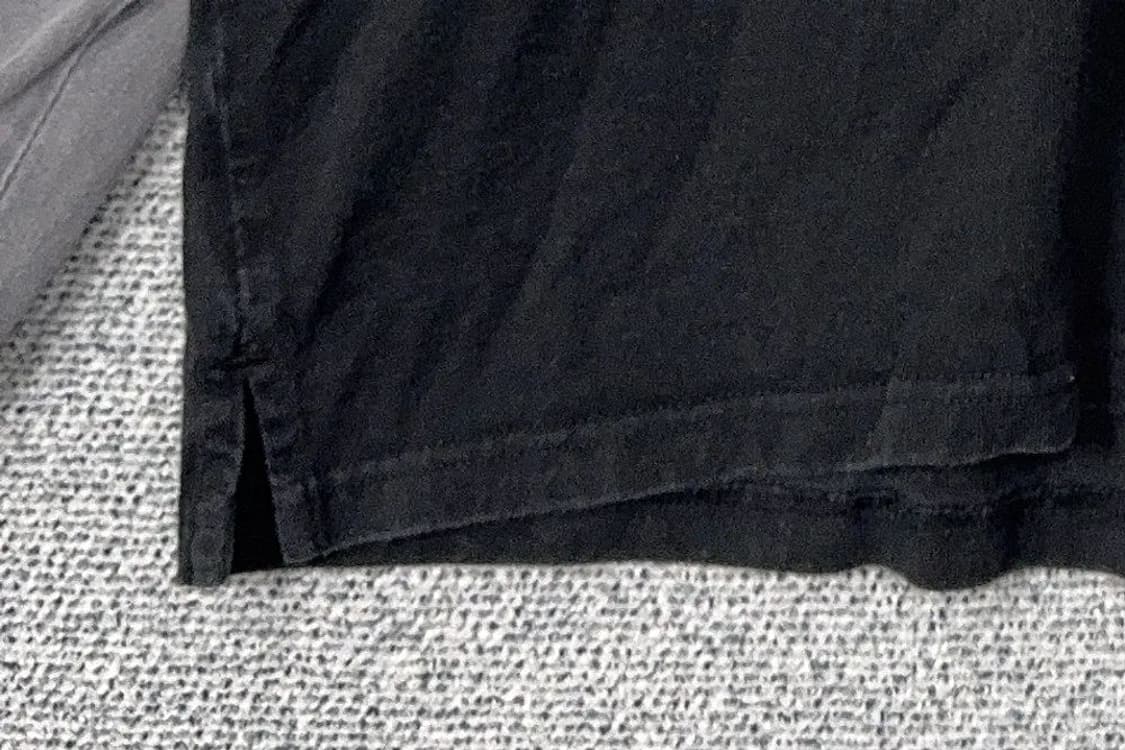 커버낫 블랙 그레이 레이어드 오버핏 긴팔티 L 상품이미지6