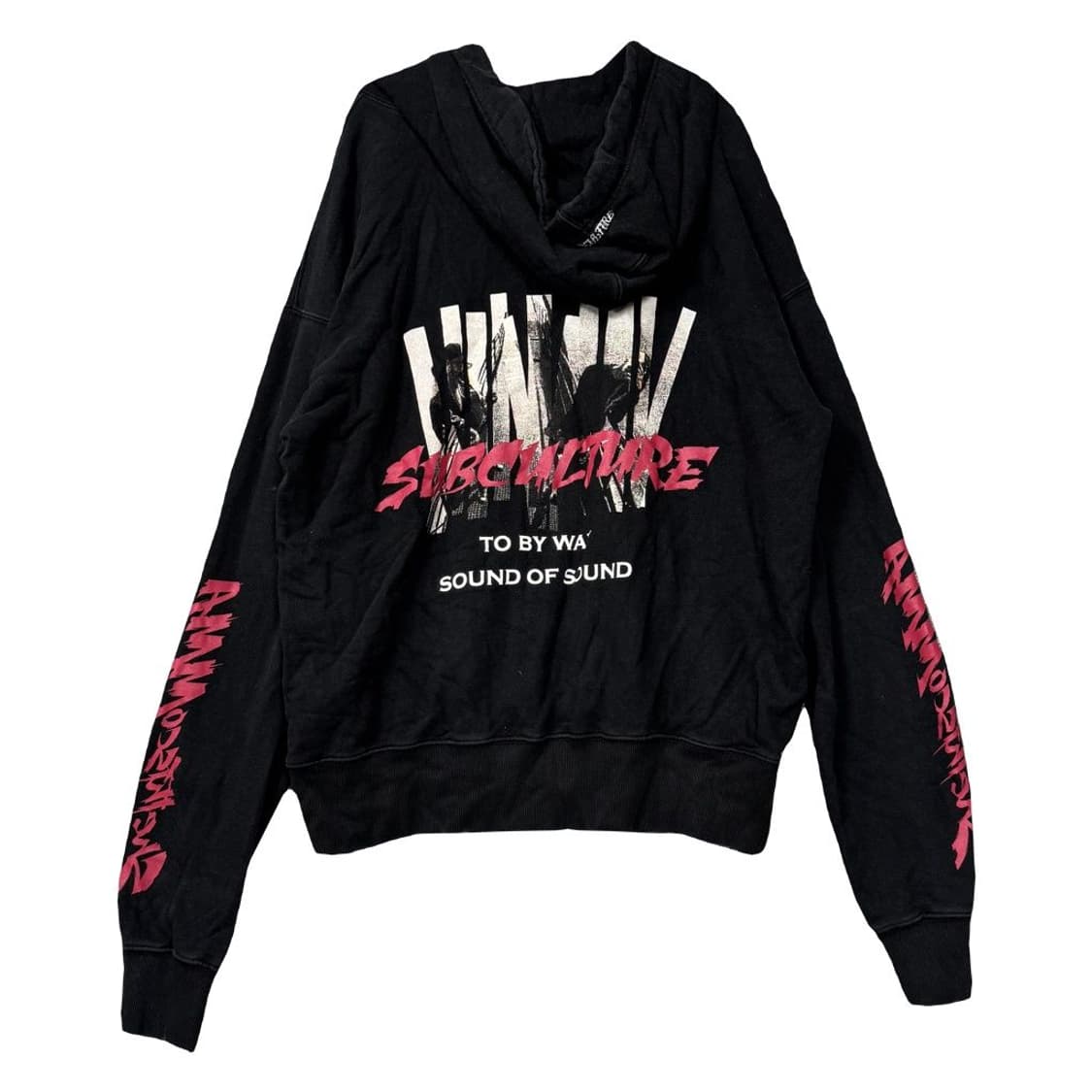 시디스콤마 프린팅 블랙 후드티 XL 상품이미지1