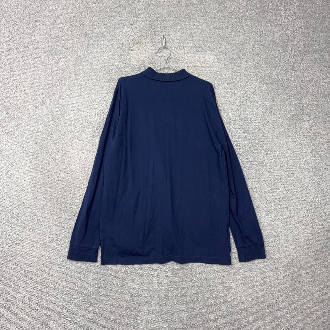 폴로아쎈 네이비 로고 긴팔 카라티 3XL 상품이미지2