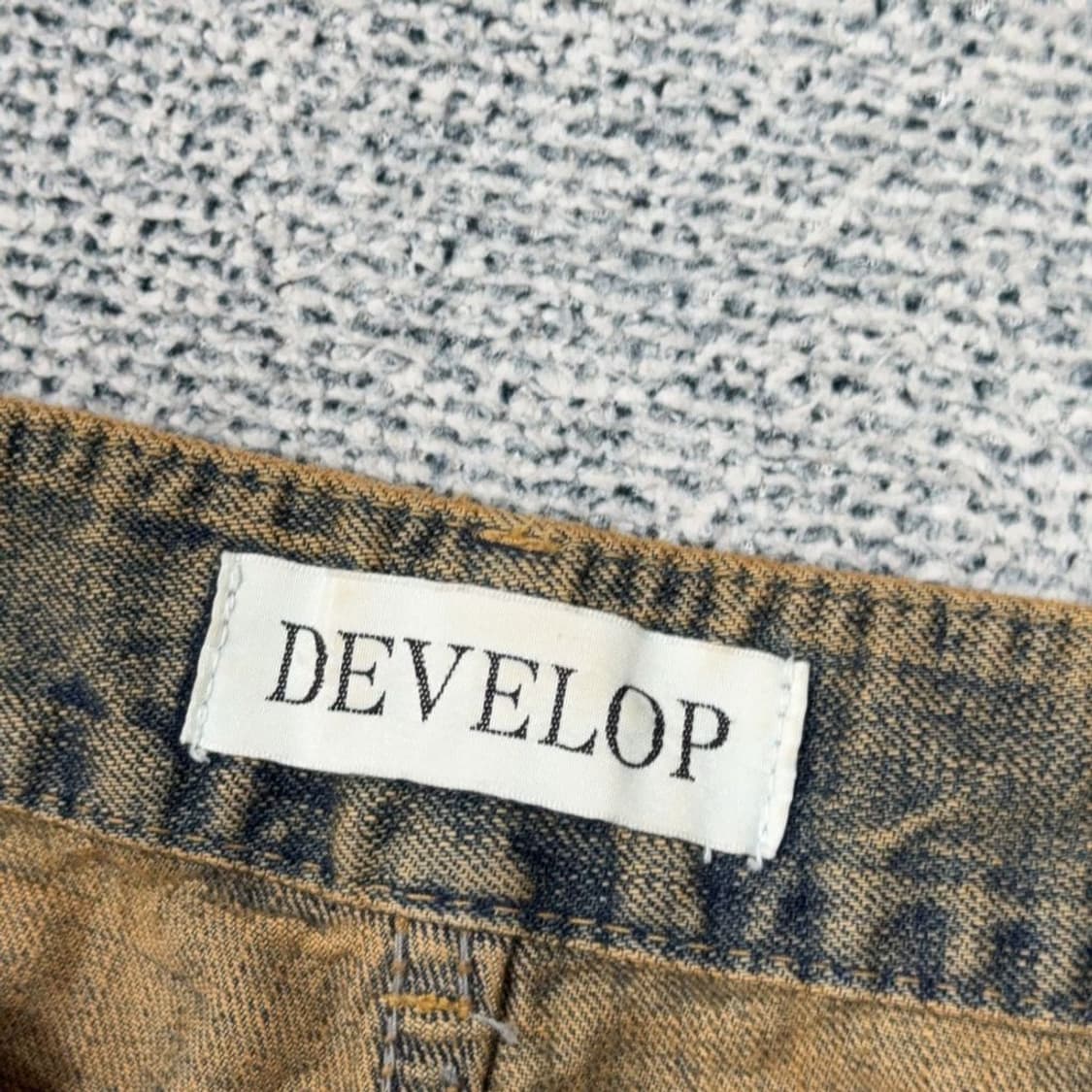 빈티지 카키 Y2K 워싱 데님팬츠 29 상품이미지6